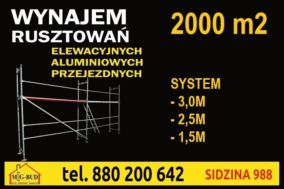 Wynajem rusztowań rusztowania elewacyjne