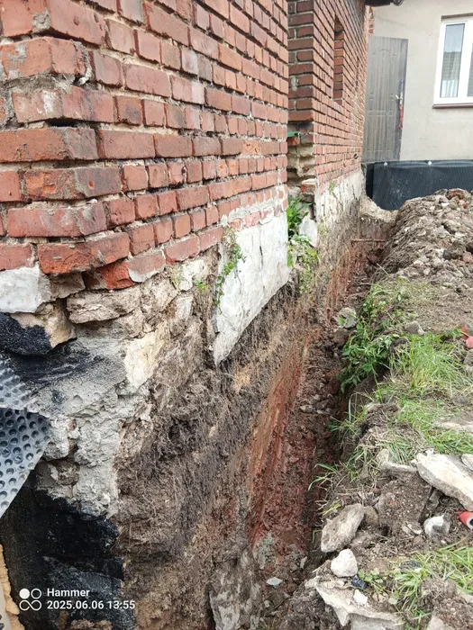 Osuszanie fundamentów , naprawa fundamentów