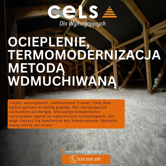 Ocieplenie poddasza Wełną Pianą Docieplanie, dożywotnia gwarancja