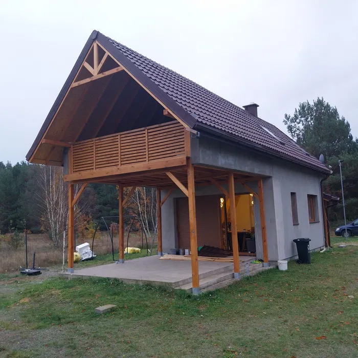 Dom szkieletowy drewniany