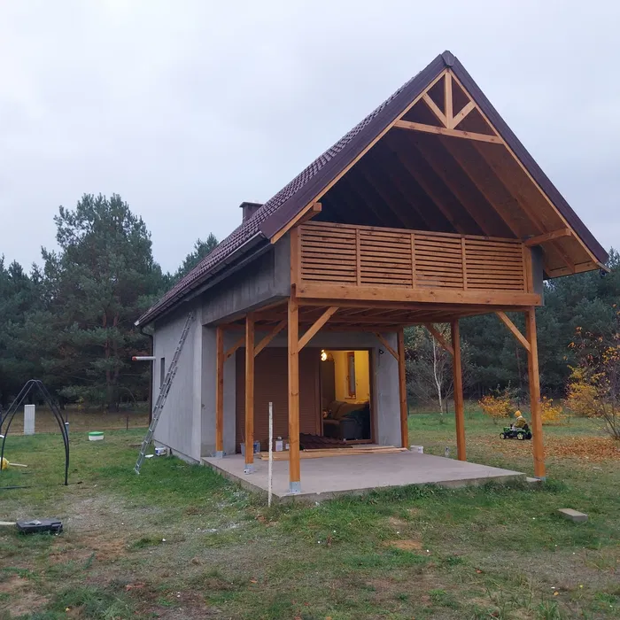 Dom szkieletowy drewniany