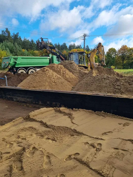 Pospółka, ziemia, żwir, wykopy, usługi transportowe