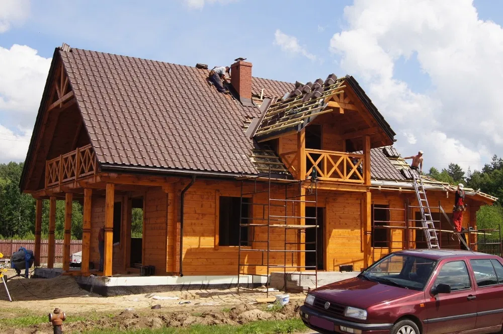 Więźby dachowe, Domy szkieletowe, Dom z bala, Więźba dachowa, Dachy