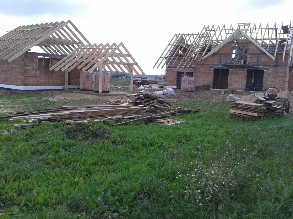 Więźby dachowe, Domy szkieletowe, Dom z bala, Więźba dachowa, Dachy