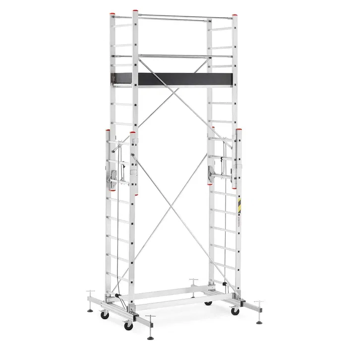 Wynajem Rusztowanie aluminiowe jezdne wysuwane HIGHER 2x7 4,05m