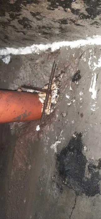 Uszczelnianie zbiorników betonowych, przyłącza kanalizacyjne, Kamera