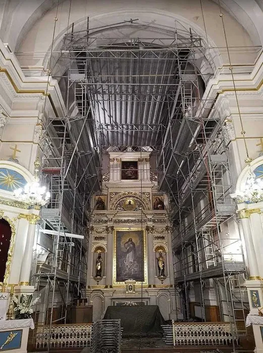 Rusztowanie elewacyjne fasadowe modułowe wynajem montaż TANIO