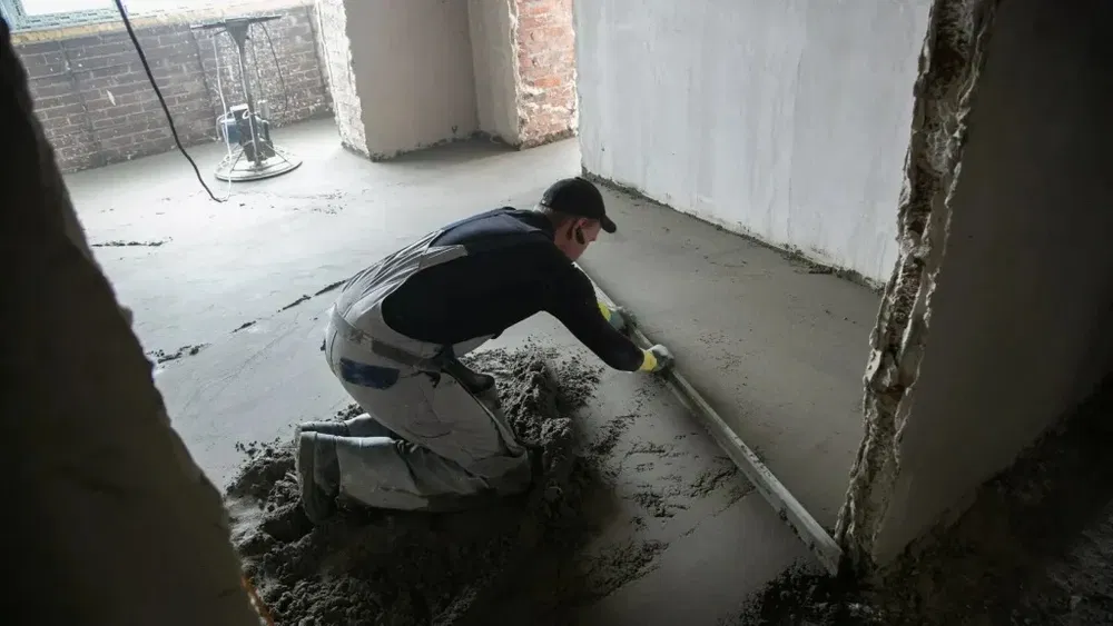 Posadzki, Styrobeton